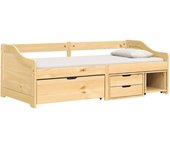 Sofá cama | cama para adultos con 3 cajones madera maciza pino irun 90x200cm cfw426967