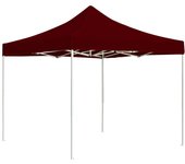 Carpa de recepción plegable aluminio 3 x 3 m burdeos
