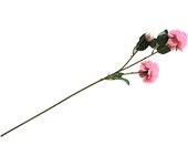 Decoración de peonía de 3 cabezas simulada, rama de peonía artificial realista para boda (rosa claro)