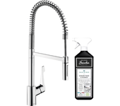 Grifo de cocina semipro xxl hansgrohe cento 2 chorros cromado + limpiador briochin