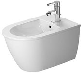 Duravit darling nuevo bidé mural 224915, con rebosadero, 1 agujero para grifo, 540mm, 2249150000, color: blanco