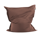 Beliani funda para puf fuzzy 180 cm 140 cm marrón