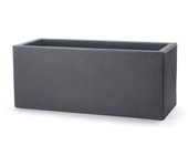Jardinera rectangular antracita 60x24,5 cm h 24,5 mod. schio cassa