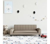 Sofá para niños | sofá de salón | sofá de descanso de cuero sintético capuchino 90x53x30 cm cfw66171