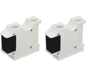 2 piezas de percha para guardabarros de a prueba de golpes multifuncional pa riel de y pinza para guardabarros