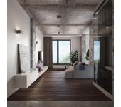 Aplique rectangular negro para 2 bombillas g9 - silamp