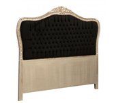 Biscottini cabecero - acabado en oro antiguo y negro - dormitorio - decoración - panel de cama - revestimiento de pared - 171x6x153cm