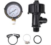 Válvula de alivio de aire manual de alta presión válvula de alivio de aire del filtro de piscina con manómetro clips de repuesto 98209800 piscin