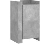Aparador | aparador de comedor | armario de cocina de madera de ingeniería gris hormigón 45x35x75 cm cfw75779