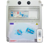 Cuadro eléctrico piscina bomba 0,5cv | transformador 150w | control remoto