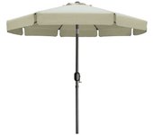 Marbueno sombrilla acero 8 varillas d270 cm polyester beige jardin, piscina y terraza 1048