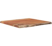 Tablero cuadrado madera maciza acacia borde vivo 60x60x2,5 cm