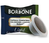 50 cápsulas de café borbone compatibles con máquinas bialetti mezcla ligera