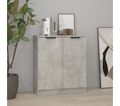 Aparador | aparador de comedor | armario de cocina de madera contrachapada gris hormigón 60x30x70 cm cfw31085