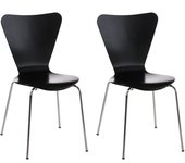 Set 2x sillas de visita calisto negro