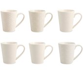 H&h set 6 mug silhuette in stoneware cc 300
