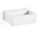 Lineabeta - encimera/lavabo suspendido sin agujero para grifo 32x29 blanco pulido