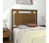 Cabecero de cama madera maciza pino marrón miel 95,5x4x100 cm