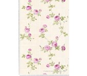 Papel pintado “rosal trepador” sobre fondo gráfico