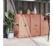 Puertas de cocina exterior 2 piezas madera maciza douglas