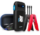 Minibatt - pocket rr 6.500mah arrancador de batería, cargador multifunción, linterna led, arrancar motores a gasolina de hasta 2.500 cc - negro