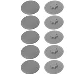 Cyclingcolors 10x coprivite cappuccio plastica viti torx copertura coperchi tappi, grigio t20 12mm