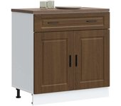 Maison exclusive - mueble bajo de cocina porto roble marrón madera reconstituida