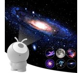 Proyector galáctico rotativo, luz nocturna recargable, lámparas infantiles