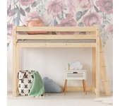 Cama de media altura 90x190 con somier mark madera