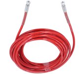Manguera para pulverizador de pintura sin aire, tubo de fibra flexible universal de alta presión, 49,21 pies de largo, 1/4 pulg.,