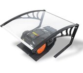 Robot cortacésped premium de garaje - fuxtec - placa robusta y resistente