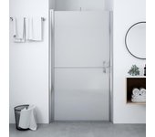 Vidaxl puerta de ducha de vidrio templado esmerilado 81x195 cm