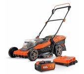 Dual power powdpglws1 powdpglws1 motor de batería - 20 v cortacésped, 340 mm ø, batería y cargador incluidos