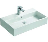 Ideal standard lavabo strada 710mm, 1 agujero para grifo, con rebosadero, k0782ma, color: blanco con ideal plus