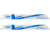 Wolfcraft 2299000 - hojas de sierra de sable bim metales no ferreos 130 mm