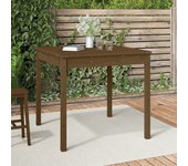 Vidaxl mesa de jardín madera maciza pino marrón miel 82,5x82,5x76 cm