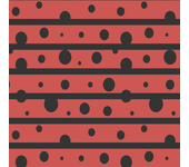 Papel pintado rayas horizontales rojas