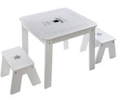 Mesa y 2 taburetes niño - atmosphera créateur d'intérieur