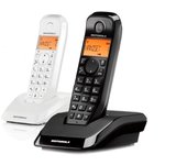 Telefono inalambrico motorola s1202 duo en blanco/negro
