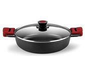 Cacerola con tapa de cristal bra premiere a4105 ø 36 cm