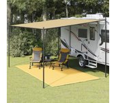 Alfombra de tienda de campaña beige 250x450 cm 250 x 450 cm / beige