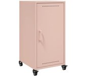 Aparador | aparador de comedor | armario de cocina de acero laminado en frío rosa 36x39x72 cm cfw76075