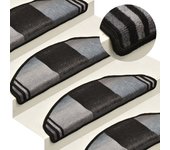 Alfombrillas escalera autoadhesivas 10 uds | alfombras de escalera | tapetes de escalera 65x21x4 cm cfw310778