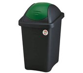 Stefanplast cubo de basura multipat verde lt 60 cm 39x39 h.68 cm
