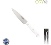 Cuchillo husky pelador 11 cm. hoja acero inoxidable, cuchillo verduras, cuchillo cortar verduras mango ergonomico blanco