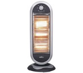 Abrila estufa eléctrica candente negro y plata de 1200 w (70x30x30 )