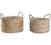 Juego de cestas dkd home decor (40 x 40 x 25 cm)