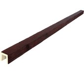 Viga imitación madera 10cm de ancho x 10cm de alto x 3m de largo color nogal oscuro decorativa de poliuretano vu0008-no