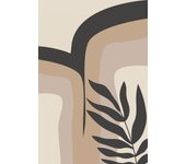 Papel pintado panorámico - hoja boho