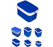 Nevera portátil rígida – nevera térmica con asa para camping, barbacoa y viaje | 16 l (azul)